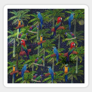 Macaw Hawaiian art Sticker